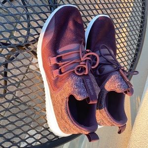 Purple gently used Women rebok runners size 8